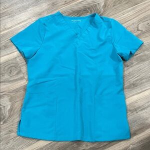 Mandala Teal Scrub top